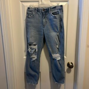 Hollister Light Blue Distressed Jeans